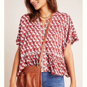 Maeve Josie Horse Novelty Print Patterned Dolman Women's Top